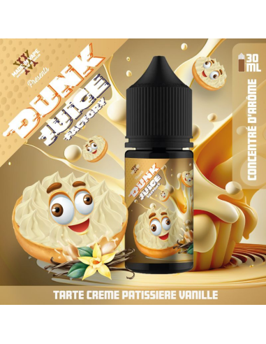 DUNK JUICE FACTORY Tarte Crème Pâtissière Vanille concentré 30ml