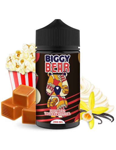 BIGGY BEAR Pop Corn Toffee Caramel shortfill 200ml