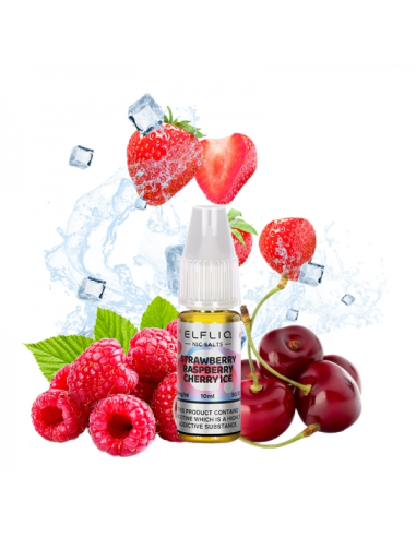 ELFBAR Elfliq Strawberry Raspberry Cherry ice salts